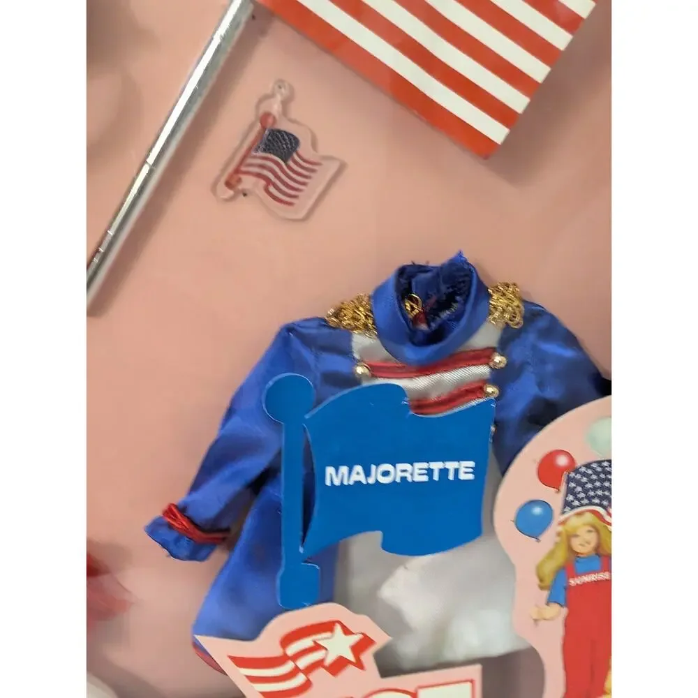Vintage 1982 Sunrise in America Majorette Parade Doll Outfit Gatabox Ltd New